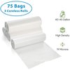 Proheal 40-45 Gallon Clear Trash Bags, 75 Count - Large - High Density, 19 Microns 3 Coreless Rolls, 75PK 016-LN160-75PK